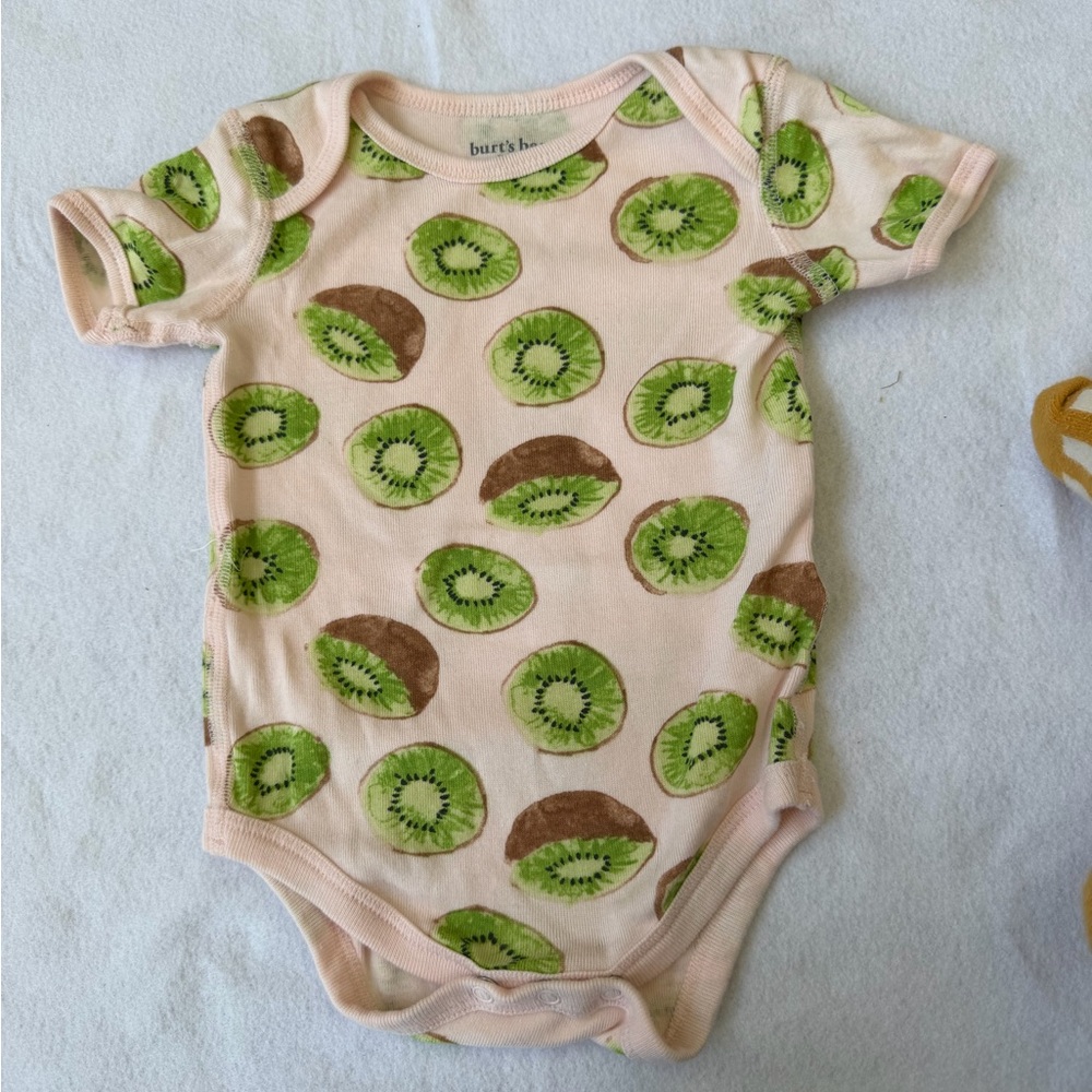 Burt's Bees Baby Girl Kiwi Print One Piece
